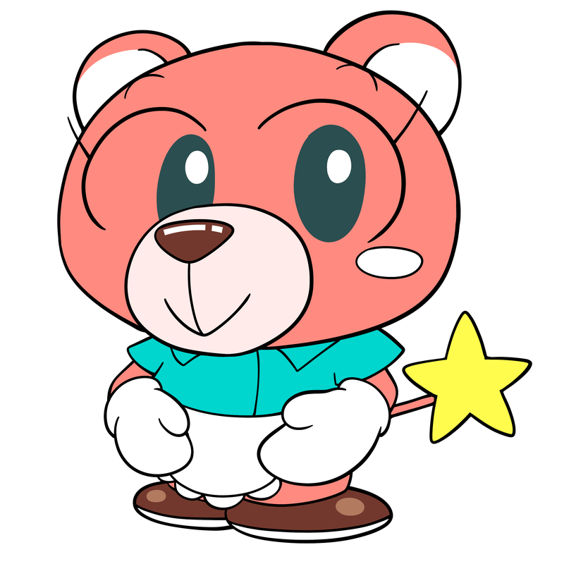黄色いクマのキャラクター